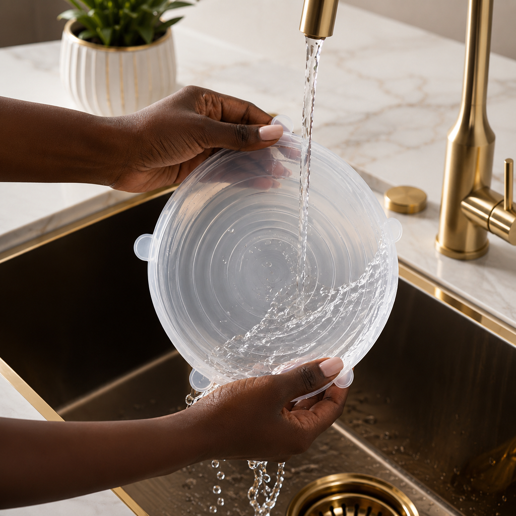 Silicone Stretch Lids – 12 Pack Reusable Food Storage Covers for Bowls, Cups, Containers – BPA Free Leakproof Kitchen Lid Set